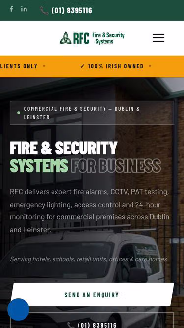 Screenshot of securitysystems.ie