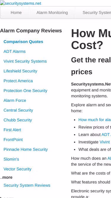 Screenshot of securitysystems.net