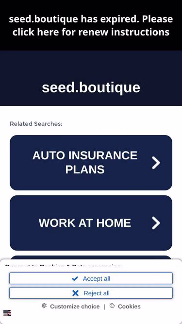 Screenshot of seed.boutique