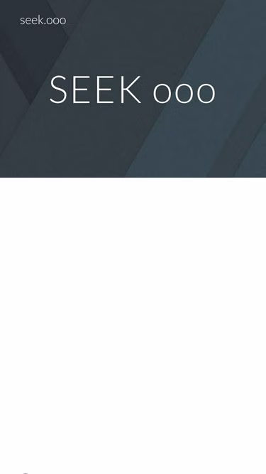 Screenshot of seek.ooo