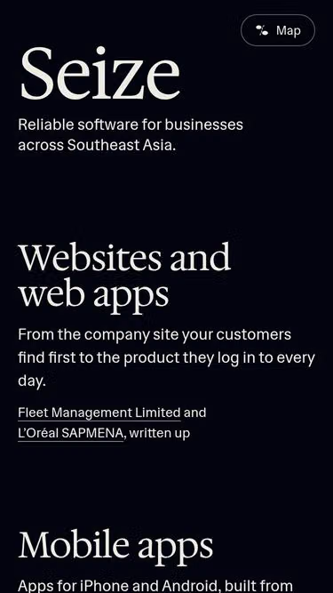 Screenshot of seize.asia