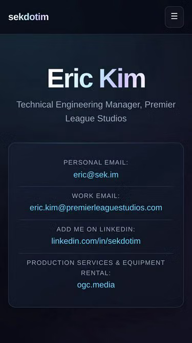 Screenshot of sek.im