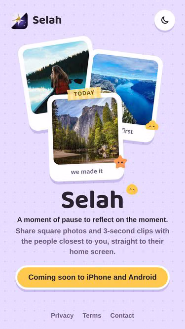 Screenshot of selah.pics