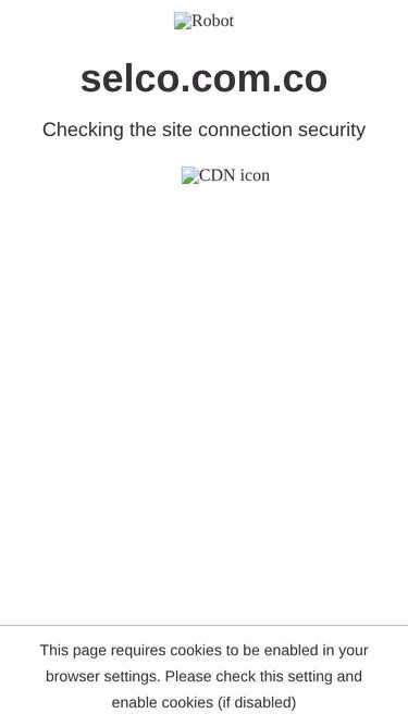 Screenshot of selco.com.co