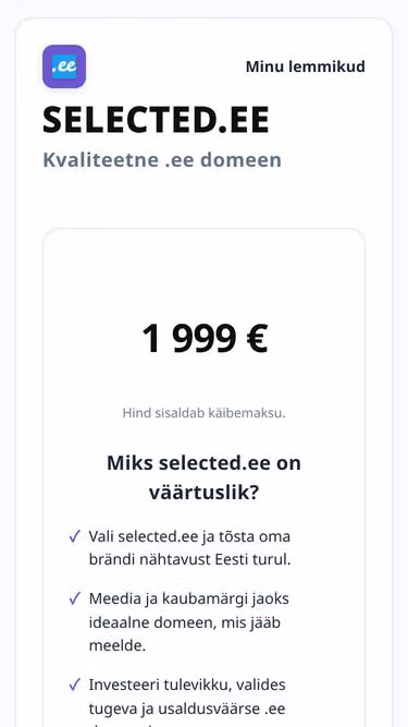 Screenshot of selected.ee
