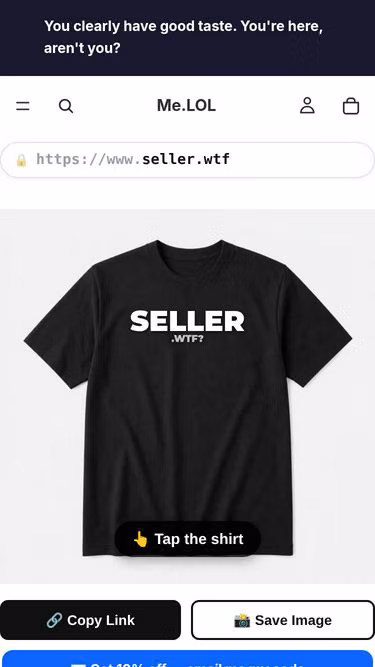 Screenshot of seller.wtf