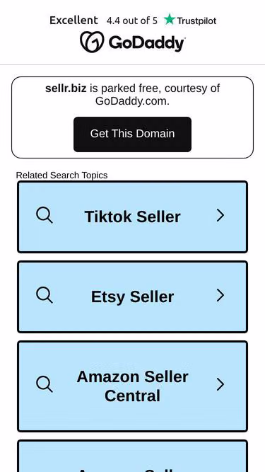 Screenshot of sellr.biz