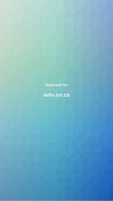 Screenshot of selu.co.za