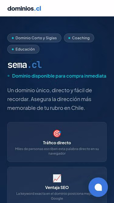 Screenshot of sema.cl