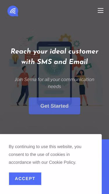 Screenshot of sema.tz