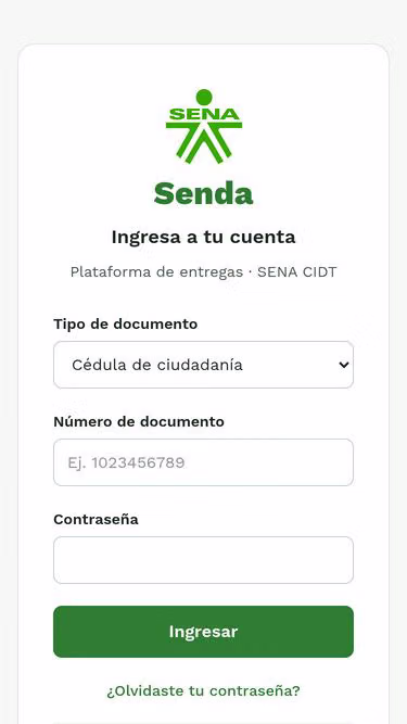 Screenshot of senda.sbs