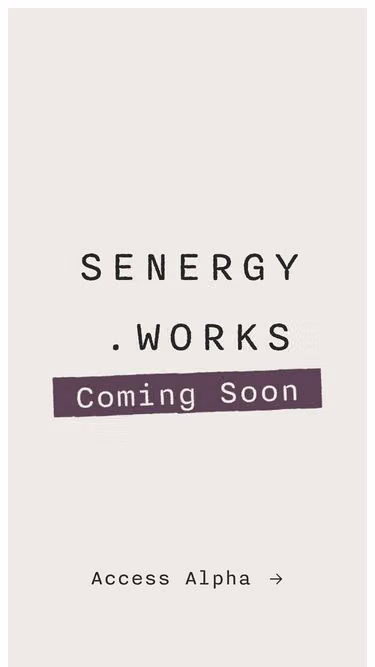 Screenshot of senergy.works