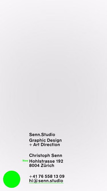 Screenshot of senn.studio