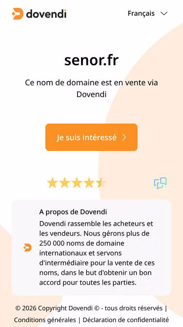Screenshot of senor.fr