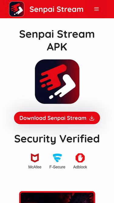 Screenshot of senpaistream.download