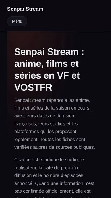Screenshot of senpaistream.guru