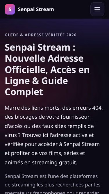 Screenshot of senpaistream.online