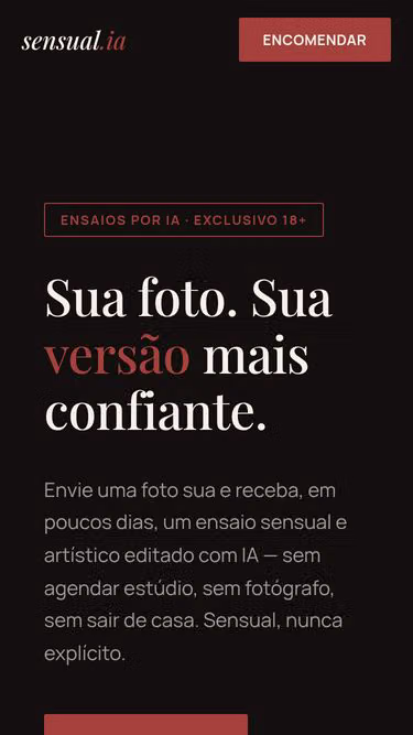 Screenshot of sensual.ia.br