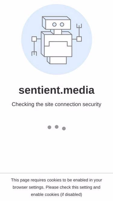 Screenshot of sentient.media