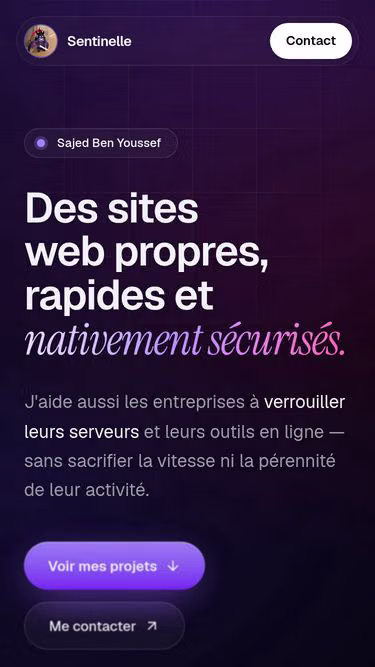 Screenshot of sentinelle.site