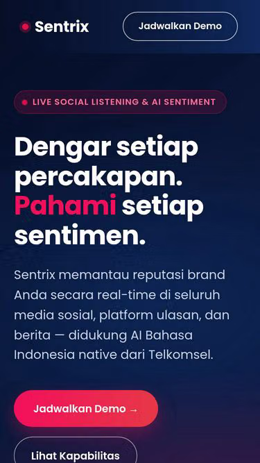 Screenshot of sentrix.id