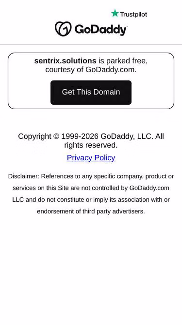 Screenshot of sentrix.solutions