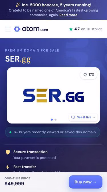 Screenshot of ser.gg