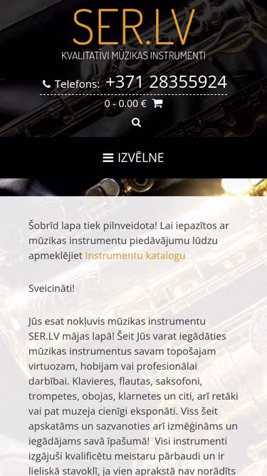 Screenshot of ser.lv