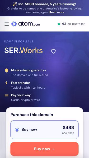 Screenshot of ser.works