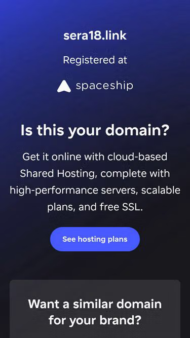 Screenshot of sera18.link