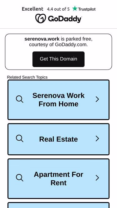 Screenshot of serenova.work
