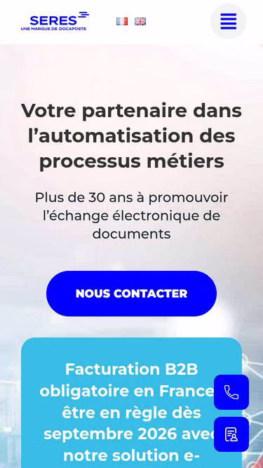 Screenshot of seres.fr