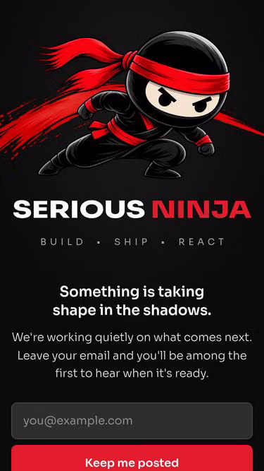 Screenshot of serious.ninja