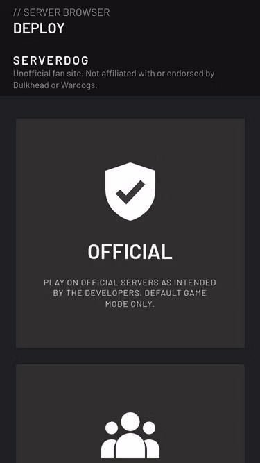 Screenshot of servers.dog