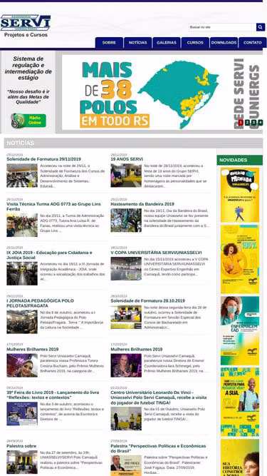 Screenshot of servi.adm.br