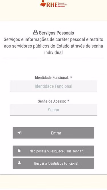Screenshot of servidor.rs.gov.br