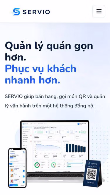 Screenshot of servio.vn