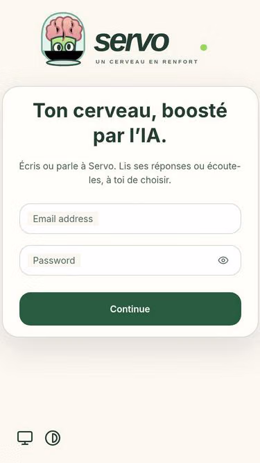 Screenshot of servo.chat