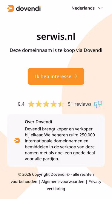 Screenshot of serwis.nl