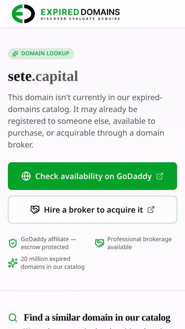 Screenshot of sete.capital