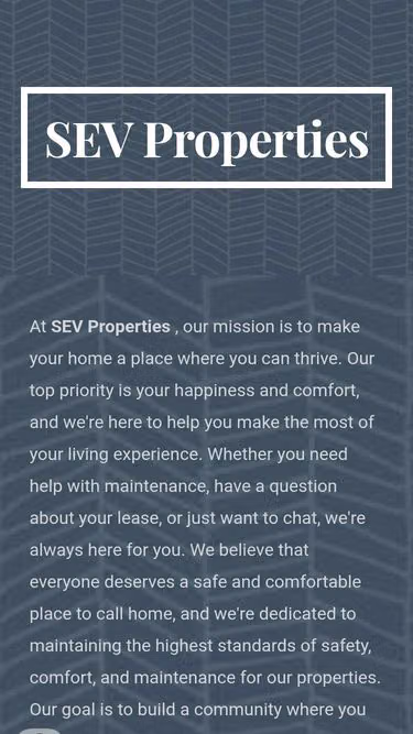 Screenshot of sev.homes