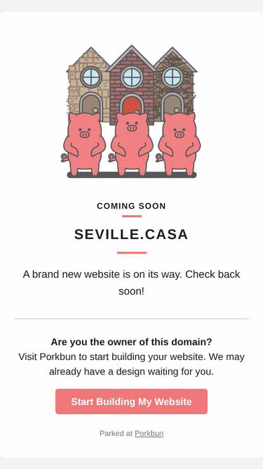 Screenshot of seville.casa