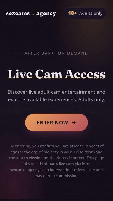 Screenshot of sexcams.agency