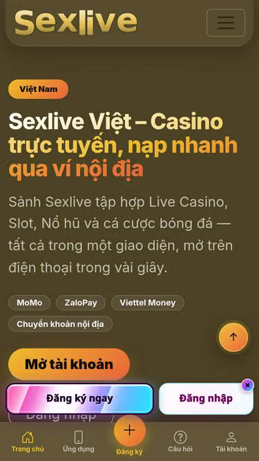 Screenshot of sexlive.casino