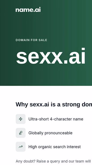 Screenshot of sexx.ai