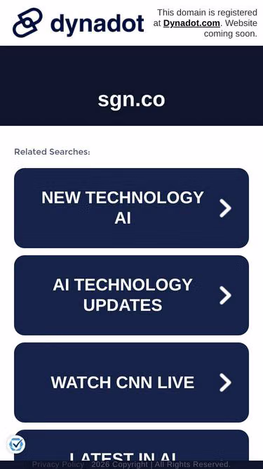 Screenshot of sgn.co