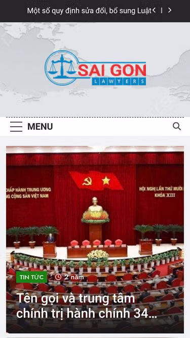 Screenshot of sgn.vn