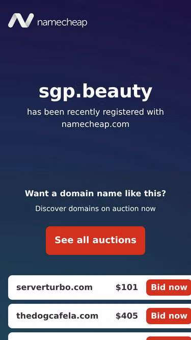 Screenshot of sgp.beauty