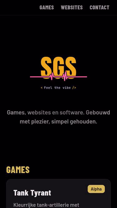 Screenshot of sgs.dev