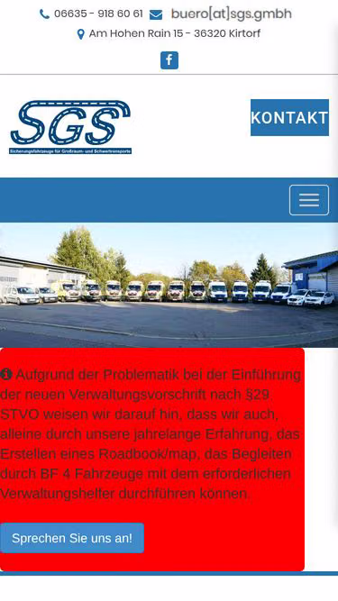 Screenshot of sgs.gmbh